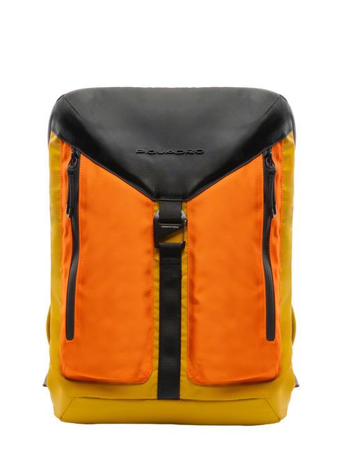 PIQUADRO SPIKE Mochila para portátil de nailon reciclado de 13" amarillo - Mochilas para portátil