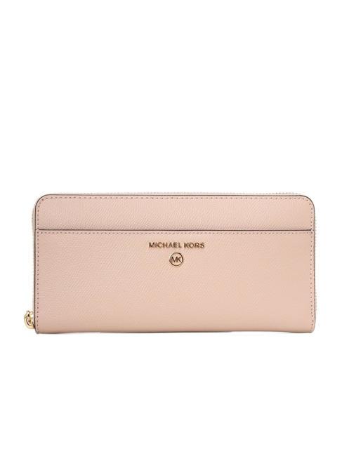 MICHAEL KORS JET SET CHARM Cartera grande con cremallera alrededor Rosa suave - Carteras Mujer