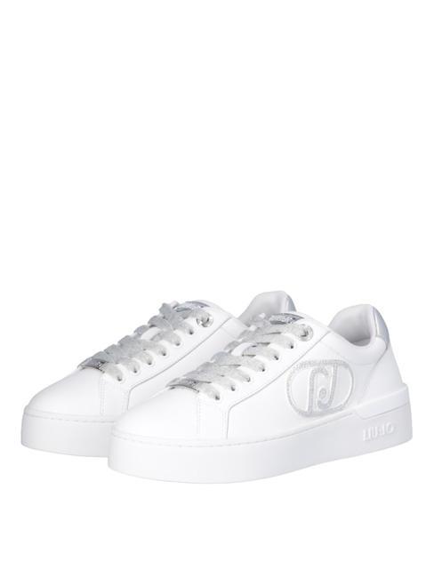 LIUJO SILVIA 93 Serpientes con logo de joya. blanco - Zapatos Mujer