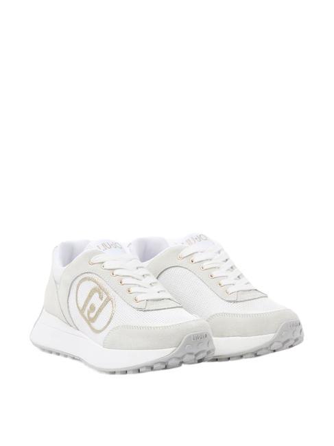 LIUJO LOLO 17 Zapatillas deportivas de ante y malla. pureza/blanco - Zapatos Mujer