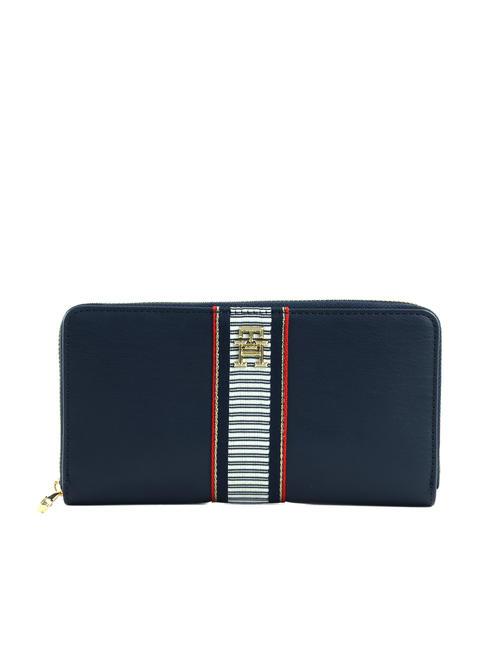 TOMMY HILFIGER FRESH Cartera grande con cremallera alrededor espacio azul - Carteras Mujer