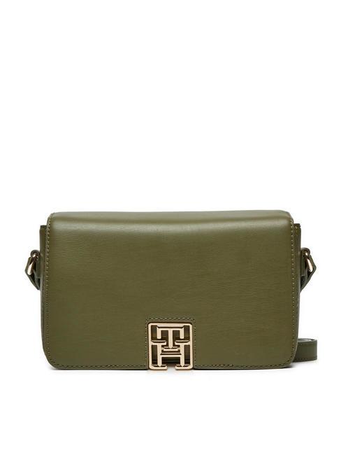 TOMMY HILFIGER RESET Bolso bandolera pequeño aceitunas utilitarias - Bolsos Mujer