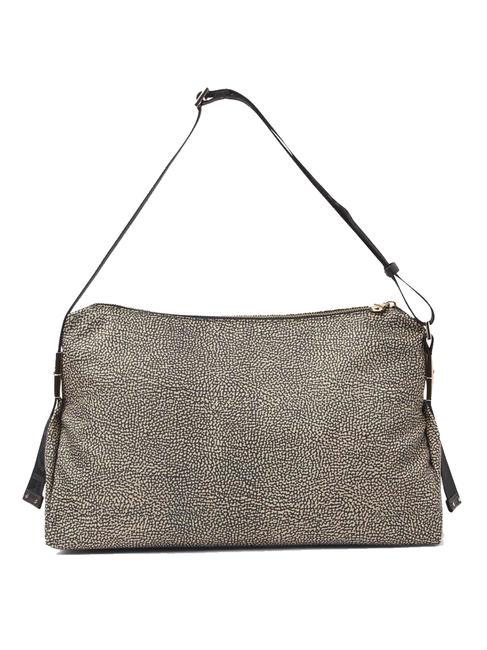 BORBONESE CORTINA NYLON Bolsa de hombro OP / NATURAL / NEGRO - Bolsos Mujer