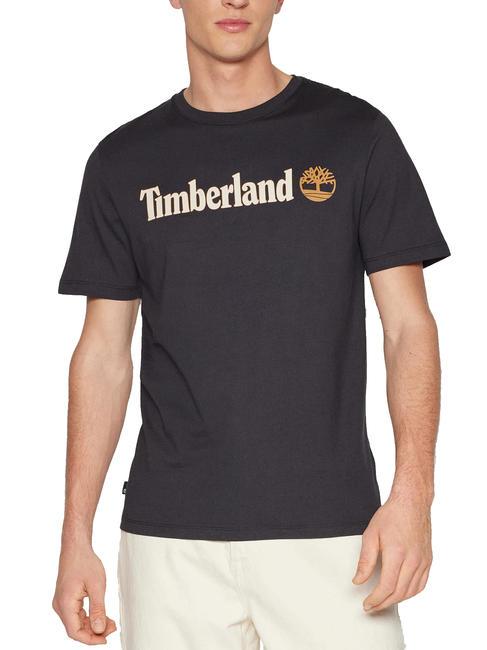 TIMBERLAND KENNEBEC RIVER LINEAR LOGO Camiseta de algodón NEGRO - camiseta