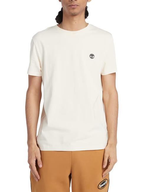 TIMBERLAND SS DUNRIVER CREW Camiseta de algodón humo blanco - camiseta