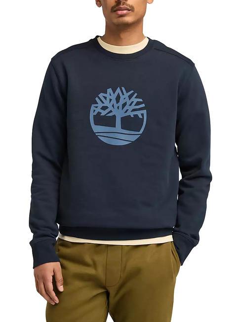 TIMBERLAND TREE LOGO Sudadera con cuello redondo zafiro oscuro - Sudaderas