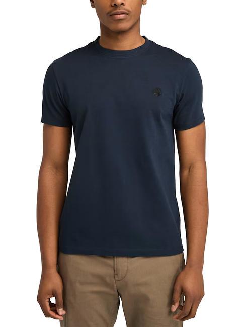 TIMBERLAND SS DUNRIVER CREW Camiseta de algodón zafiro oscuro/vaquero oscuro - camiseta