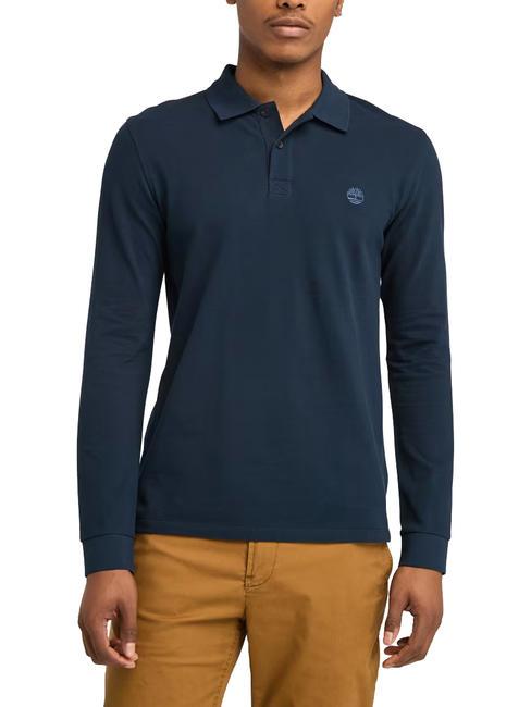 TIMBERLAND MILLERS RIVER Polo de manga larga zafiro oscuro - camisa polo