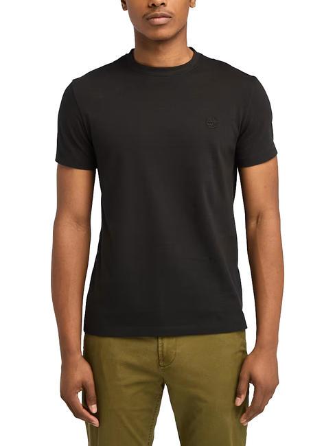 TIMBERLAND SS DUNRIVER CREW Camiseta de algodón negro/pavimento - camiseta