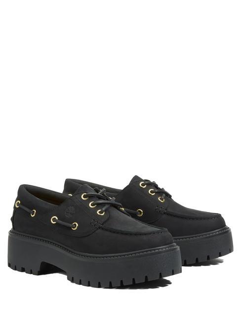 TIMBERLAND BOAT Náuticos de piel NEGRO - Zapatos Mujer