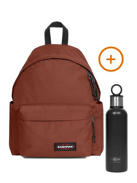 EASTPAK PADDED DAY PAK'R + SIPPER Mochila para portátil 14" + botella de agua térmica marrón montaña - Mochilas Escuela & Tiempo Libre