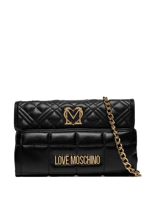 LOVE MOSCHINO QUILTED Chain Mini bolso de hombro negro - Bolsos Mujer