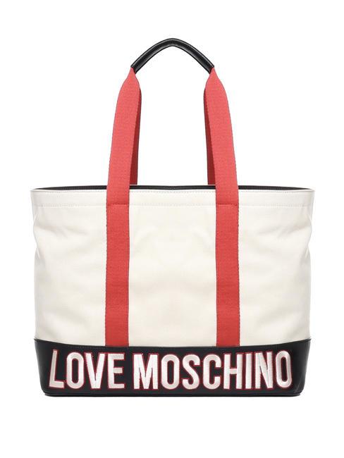 LOVE MOSCHINO FREE TIME  Comprador de lona cuero - Bolsos Mujer