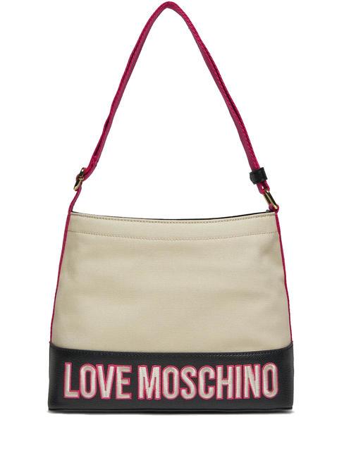 LOVE MOSCHINO FREE TIME  bolsa de vagabundo fucsia negro - Bolsos Mujer