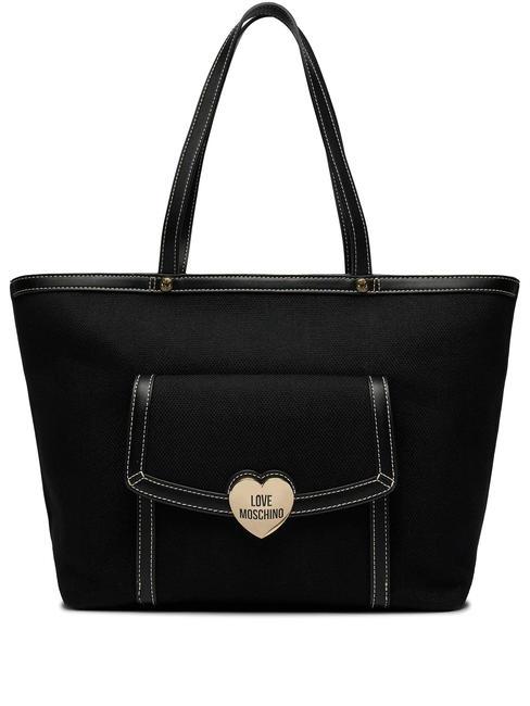 LOVE MOSCHINO LOVE SELLE  Bolsa de la compra negro - Bolsos Mujer