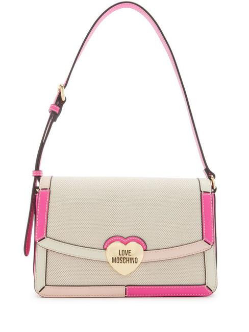 LOVE MOSCHINO LOVE SELLE  Bolsa de hombro natural/multicolor - Bolsos Mujer