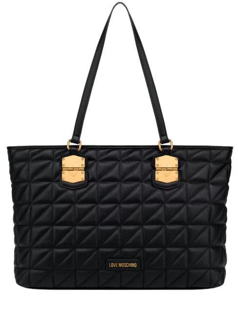 LOVE MOSCHINO CLICK HEART Bolsa de la compra negro - Bolsos Mujer