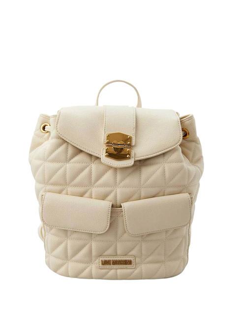 LOVE MOSCHINO CLICK HEART Mochila manteca - Bolsos Mujer