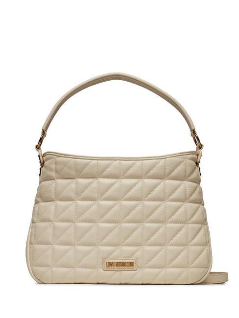 LOVE MOSCHINO CLICK HEART  Bolso de hombro, con bandolera manteca - Bolsos Mujer