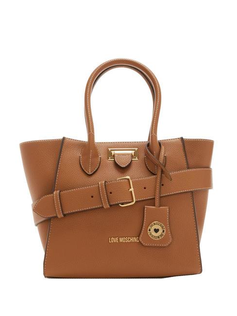 LOVE MOSCHINO CLICK  Shopper de mano, con bandolera. camello - Bolsos Mujer