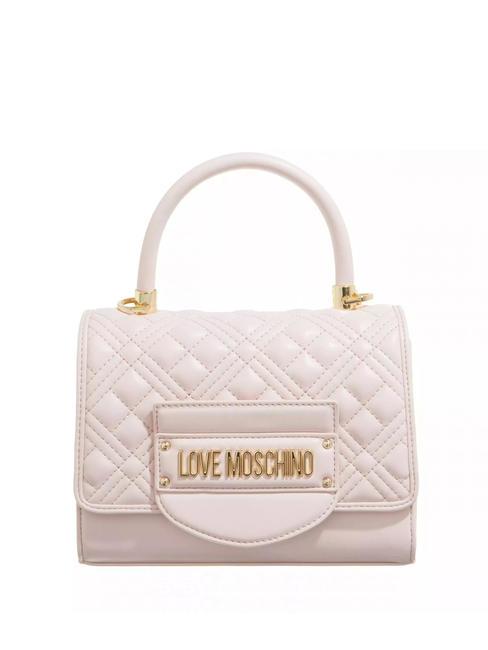 LOVE MOSCHINO QUILTED Mini bolso con bandolera polvos - Bolsos Mujer