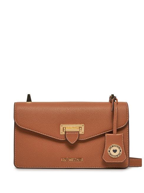 LOVE MOSCHINO CLICK Bolsa de hombro camello - Bolsos Mujer