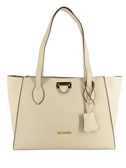 LOVE MOSCHINO CLICK  Bolsa de la compra Marfil - Bolsos Mujer