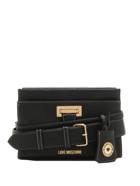 LOVE MOSCHINO CLICK Bolso bandolera pequeño negro - Bolsos Mujer