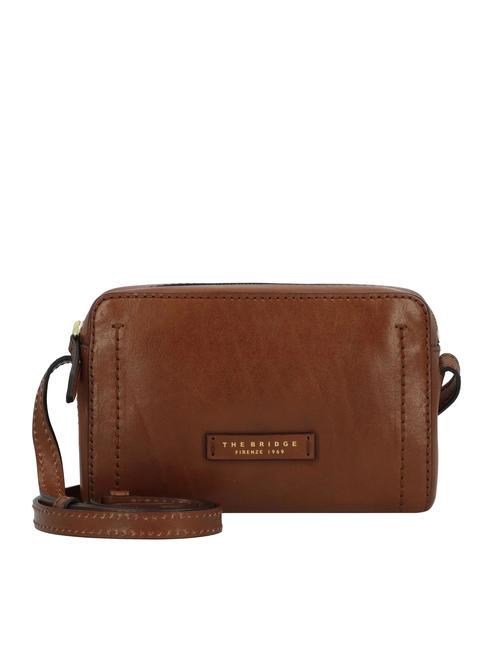 THE BRIDGE FIONA  Mini bolso bandolera, en piel. BROWN - Bolsos Mujer