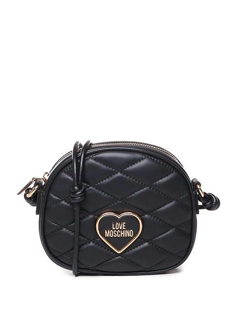 LOVE MOSCHINO ROMANTIC Microbolso de hombro negro - Bolsos Mujer