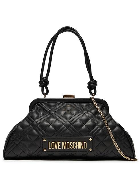 LOVE MOSCHINO QUILTED Chain Bolso de hombro, con bandolera negro - Bolsos Mujer