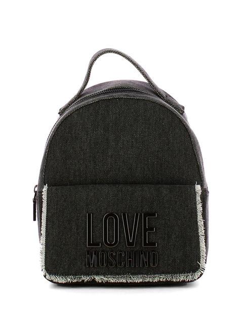 LOVE MOSCHINO DENIM  Mochila de mezclilla negro - Bolsos Mujer