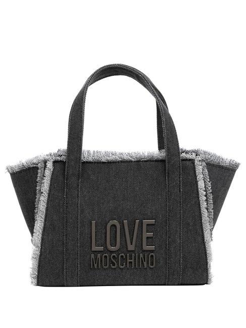 LOVE MOSCHINO DENIM Bolso de mano con bandolera negro - Bolsos Mujer