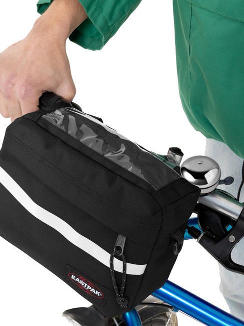 EASTPAK AMAN BIKE Bolsa de bicicleta con bandolera lona negra - Riñoneras