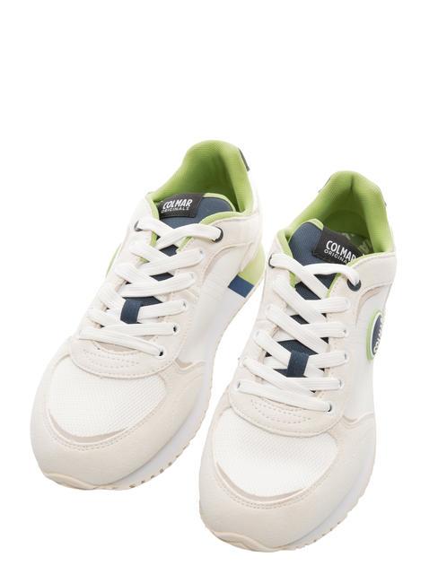 COLMAR TRAVIS PLUS COLORS Zapatillas blanco-marino-verde - Zapatos unisex