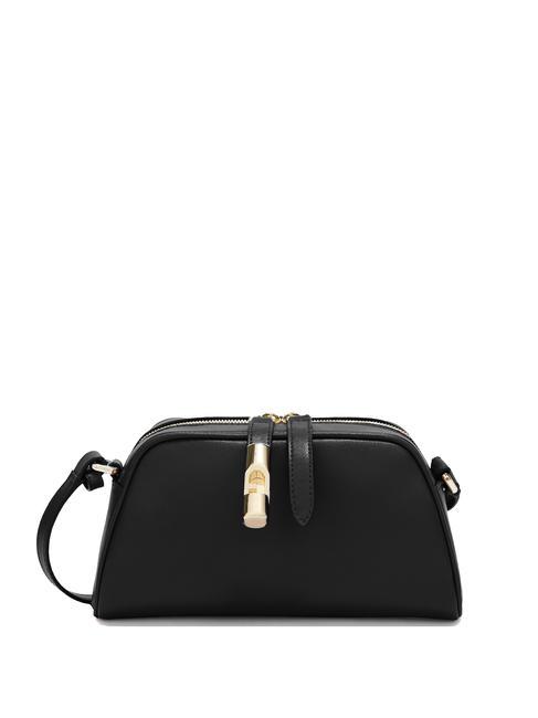 FURLA GOCCIA Bolso bandolera pequeño de piel negro - Bolsos Mujer