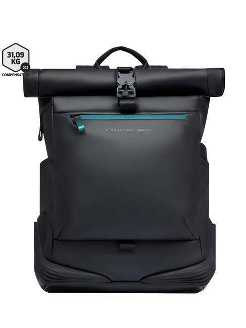 PIQUADRO CORNER SPECIALE GOMMATO Mochila enrollable para portátil de 15,6" negro - Mochilas para portátil