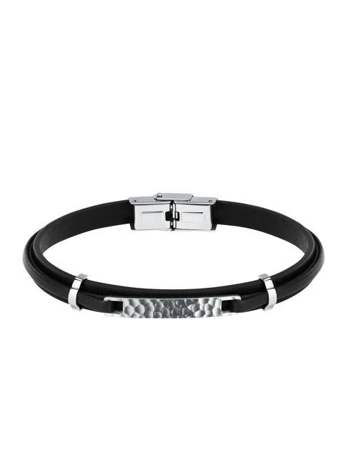 SECTOR BANDY Brazalete de cuero negro - Pulseras de hombre