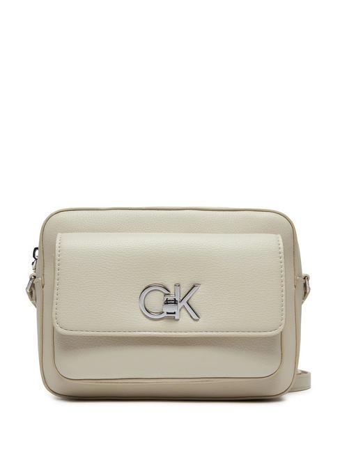 CALVIN KLEIN RE-LOCK Mini bolso de hombro mañana gris - Bolsos Mujer