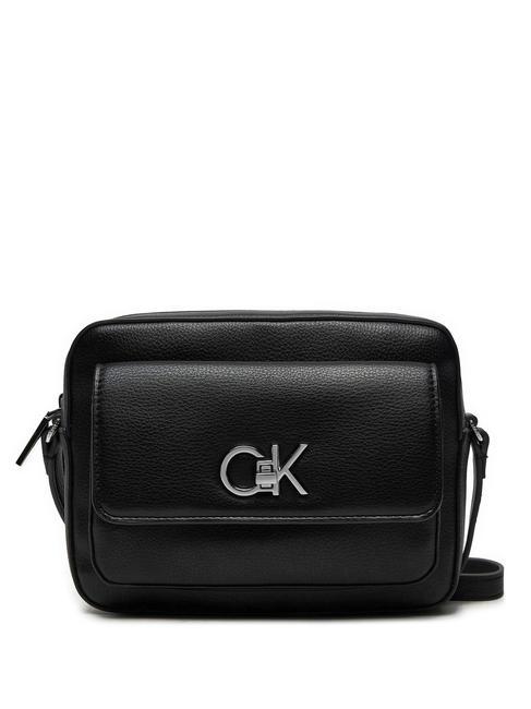 CALVIN KLEIN RE-LOCK Mini bolso de hombro negro - Bolsos Mujer