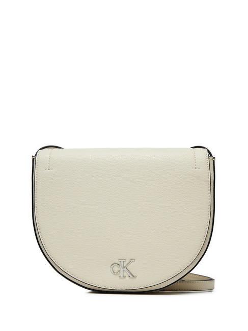 CALVIN KLEIN CK JEANS MINIMAL MONOGRAM Mini bolso de hombro abedul - Bolsos Mujer