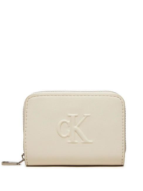 CALVIN KLEIN CK JEANS SCULPTED  Cartera mediana con cremallera abedul - Carteras Mujer