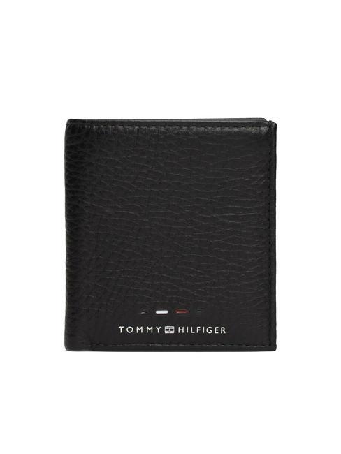 TOMMY HILFIGER PREMIUM LEATHER Cartera plegable de piel negro - Carteras Hombre