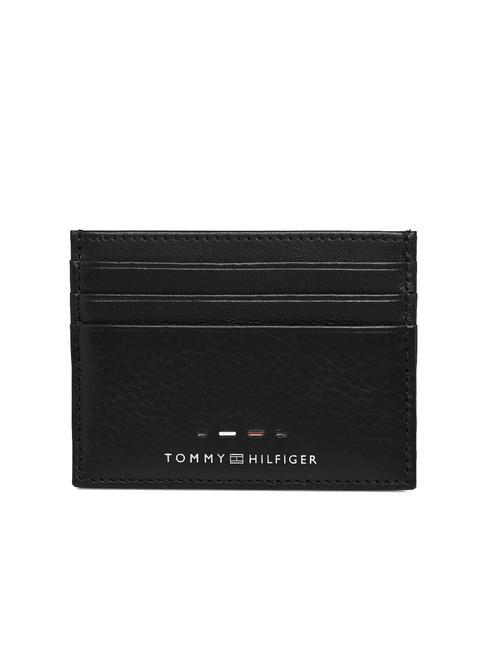 TOMMY HILFIGER PREMIUM LEATHER Tarjetero de piel negro - Carteras Hombre