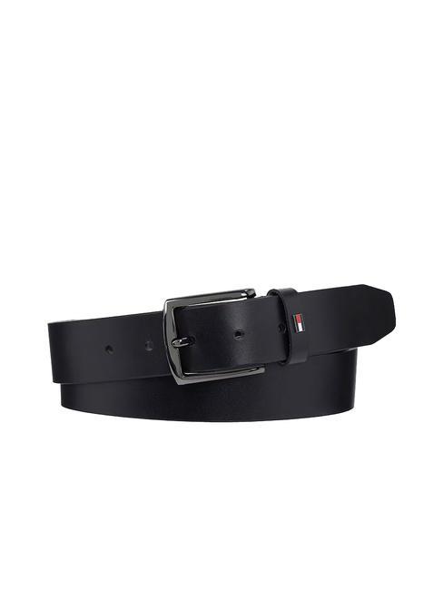 TOMMY HILFIGER DENTON 3.5 Cinturón de cuero acortable negro - Cinturones