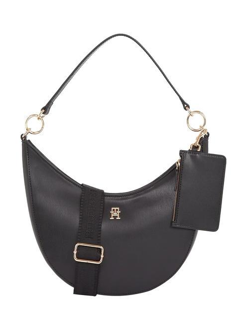 TOMMY HILFIGER MONOTYPE Bolso bandolera con bolsita negro - Bolsos Mujer