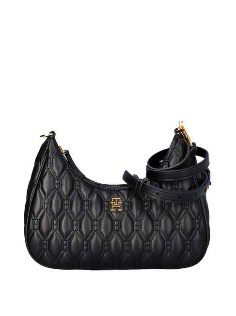 TOMMY HILFIGER REFINED Bolso de hombro acolchado negro - Bolsos Mujer