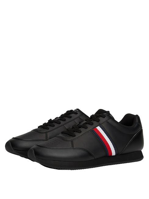 TOMMY HILFIGER RUNNER MIX Zapatillas bajas NEGRO - Zapatos Hombre