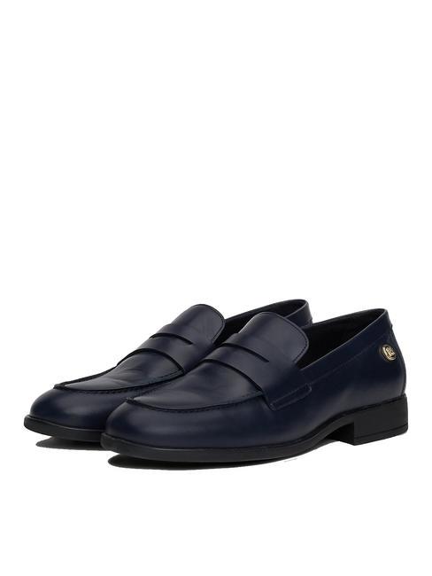 TOMMY HILFIGER STUD LEATHER Mocasines de piel espacio azul - Zapatos Mujer