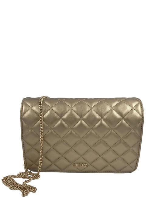 LIUJO RIDHI Quilted Mini bolso de hombro oro - Bolsos Mujer